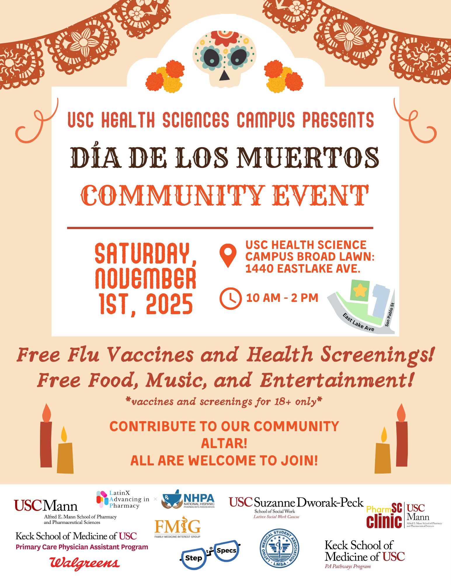  Invitation to Support the 4th Annual Día de los Muertos Community and Health Fair