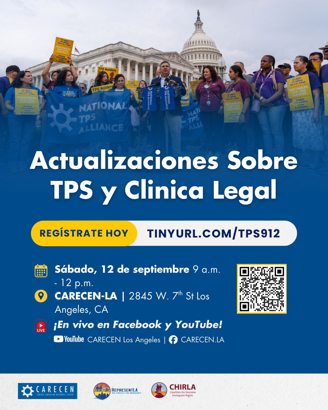 Event: Taller Legal de TPS Consultas Individuales Gratuitas - [ENG] TPS Updates and Legal Clinic 2. 